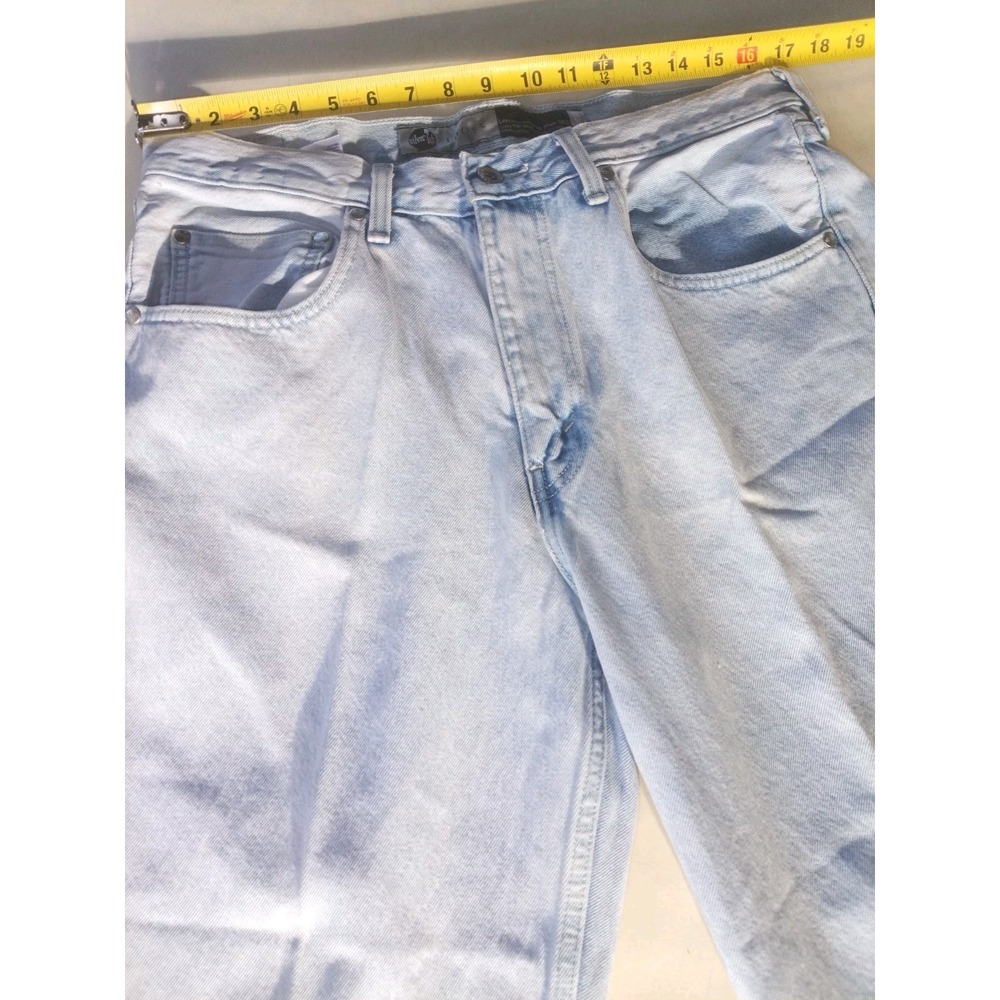 Levis SilverTab Mens 34x30 Loose Leg Jeans Icy Blue Wash A3421-0002